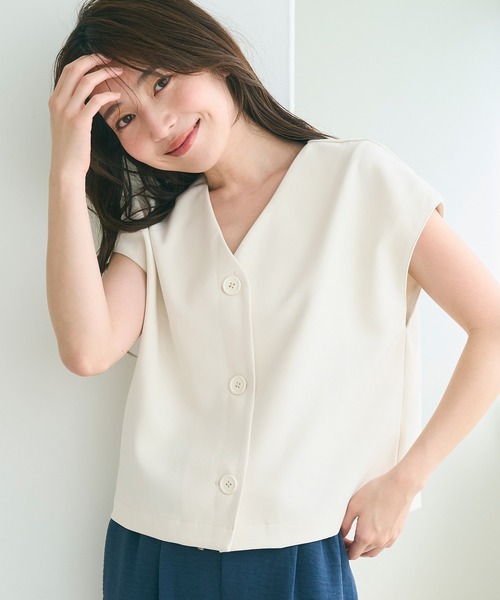 coca ベスト ジレ フレンチスリーブジレ レディース : ZOZOTOWN