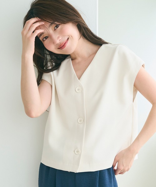 coca ベスト ジレ フレンチスリーブジレ レディース : ZOZOTOWN
