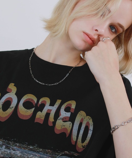 ROCHEM（ローシェン） tシャツ ヴィンテージデザイングラフィックT