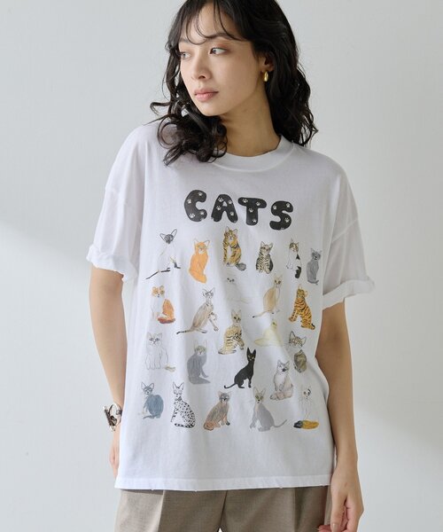 Whim Gazette tシャツ 「UNFORTUNATE PORTRAIT」Cats TEE