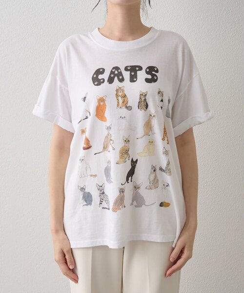 Whim Gazette tシャツ 「UNFORTUNATE PORTRAIT」Cats TEE