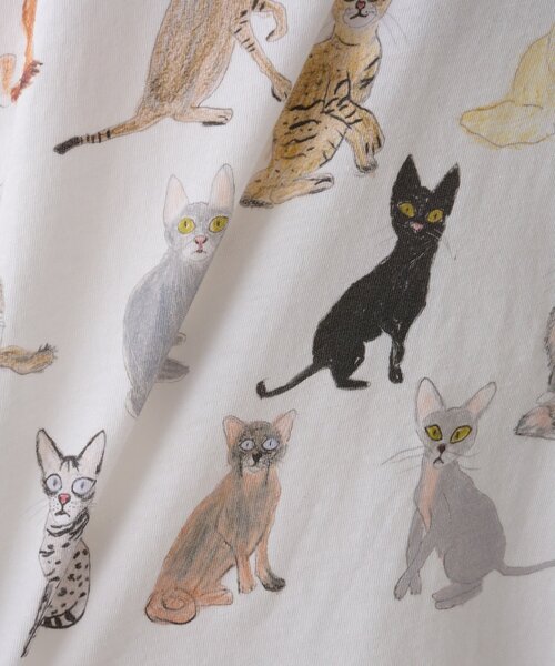 Whim Gazette tシャツ 「UNFORTUNATE PORTRAIT」Cats TEE