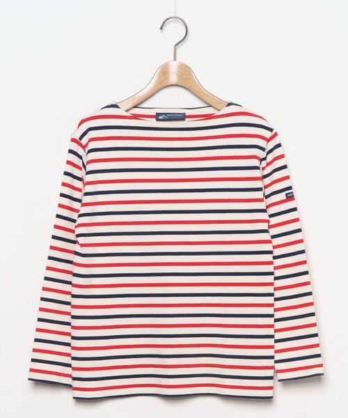 SAINT JAMES 赤 長袖Tシャツ SAINT JAMES 「SAINT JAMES」 長袖Tシャツ - レッド メンズ