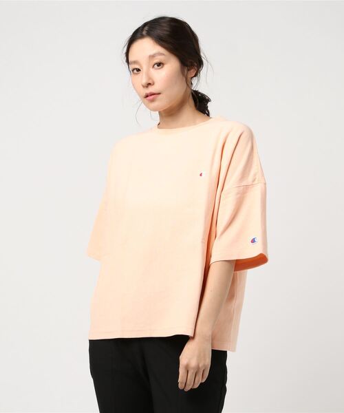 「Champion」 半袖Tシャツ M パープル レディース