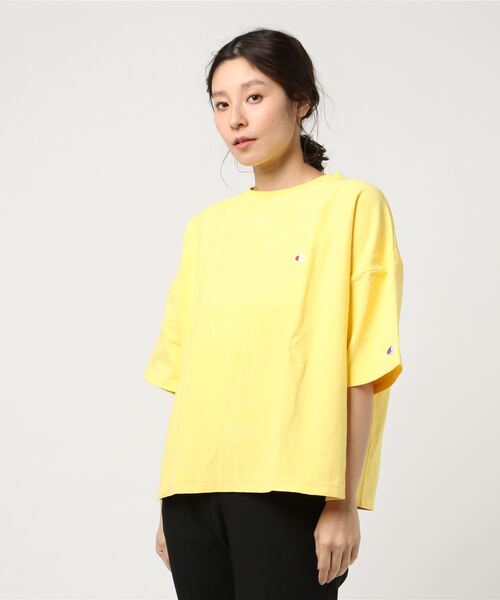 「Champion」 半袖Tシャツ M パープル レディース