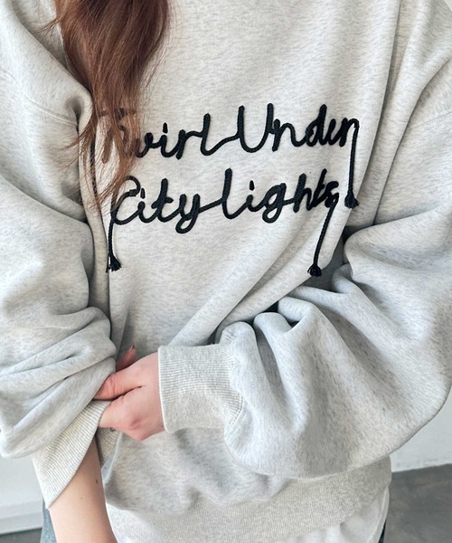 FIRST MOOD トレーナー スウェット 「FIRSTMOODコラボ」コードロゴ刺繍