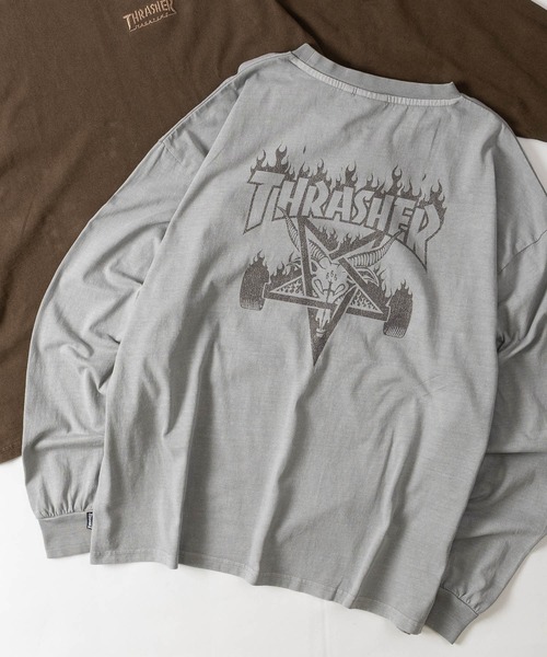THRASHER（スラッシャー） tシャツ 「at」「THRASHER/スラッシャー