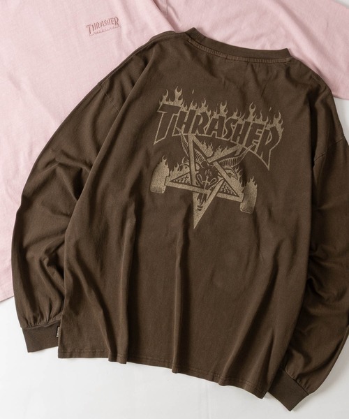 THRASHER（スラッシャー） tシャツ 「at」「THRASHER/スラッシャー