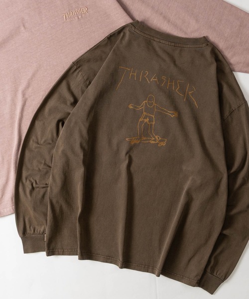 THRASHER（スラッシャー） tシャツ 「at」「THRASHER/スラッシャー