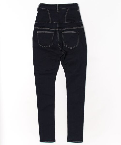 [EMODA] повреждение обработка Denim брюки MEDIUM индиго голубой женский 