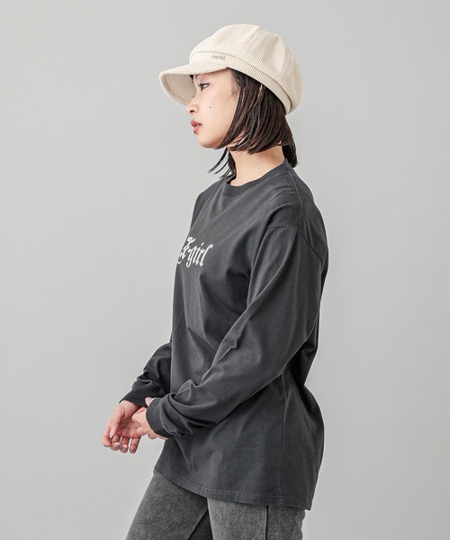 「X-girl」 長袖カットソー S チャコール レディース