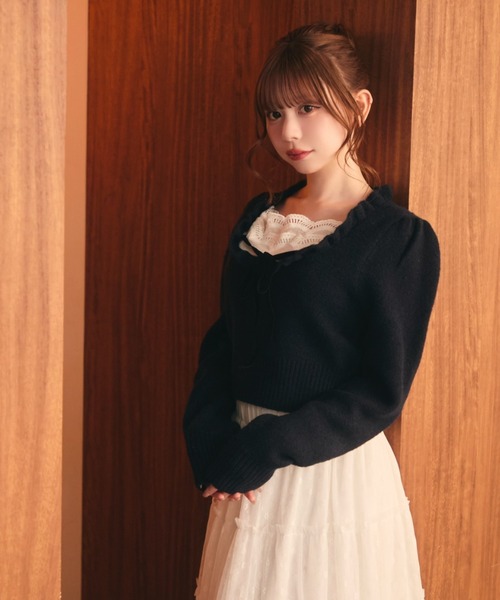 TITTY＆CO.（ティティーアンドコー） ニット セーター フロントフリル