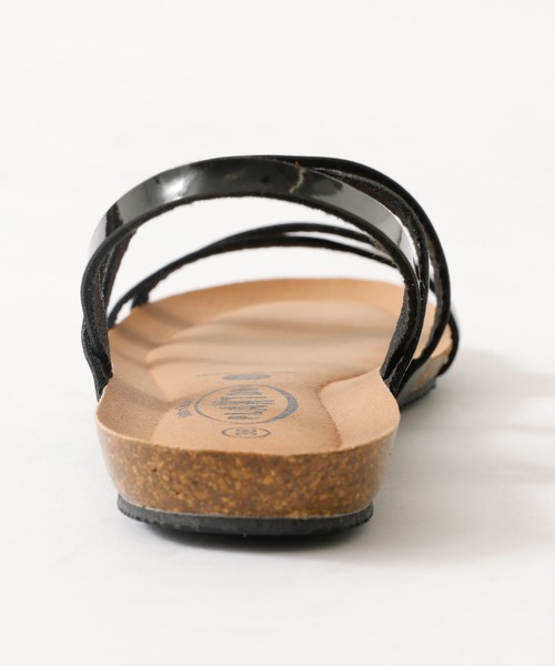 「PLAKTON」 フラットサンダル 37 ブラック レディース_画像7