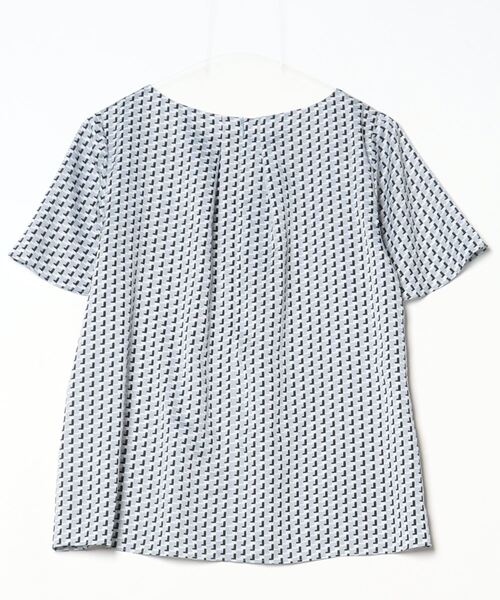 「UNTITLED」 半袖ブラウス 02 ブルー レディース_画像2