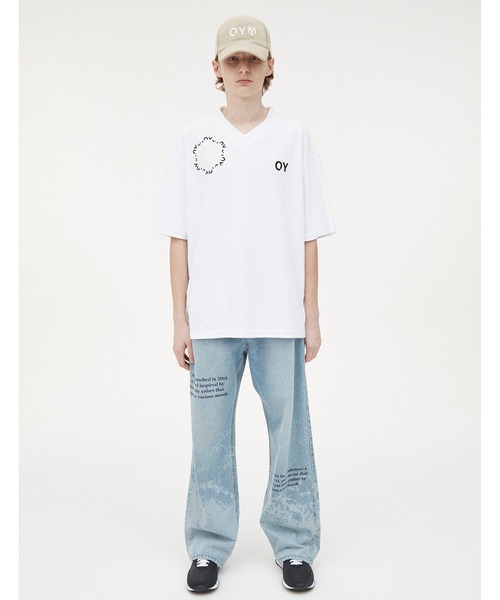 oy tシャツ　フリーサイズ OY（オーワイ） tシャツ TRIPLE LOGO BACK ZIPPER LONG SLEEVE