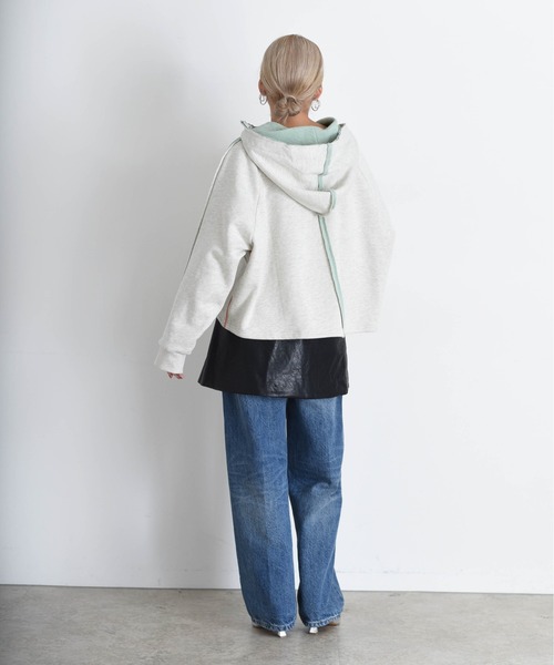 Eimee Law  パーカー アウター 美品 Eimee Law（エイミーロウ） パーカー 84626T レディース ボンディング
