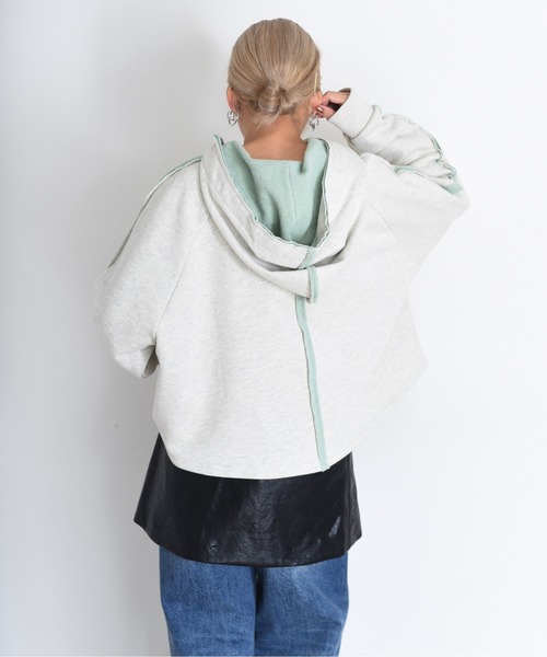 Eimee Law  パーカー アウター 美品 Eimee Law（エイミーロウ） パーカー 84626T レディース ボンディング