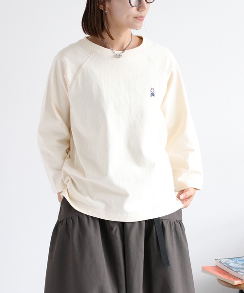 cepo（セポ） tシャツ クマ刺繍ロゴプルオーバー ラグランスリーブ