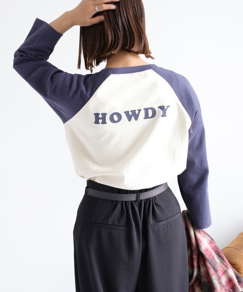 cepo（セポ） tシャツ クマ刺繍ロゴプルオーバー ラグランスリーブ