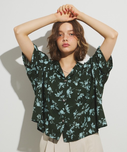 「Unitage」 半袖シャツ FREE ブラウン レディース_画像4