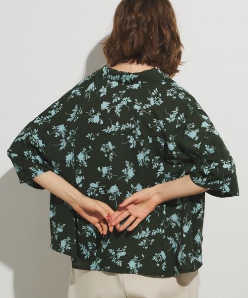 「Unitage」 半袖シャツ FREE ブラウン レディース_画像6