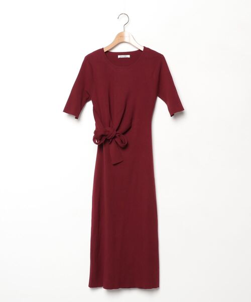 SNIDEL（スナイデル） ニットワンピース FREE レッド レディース