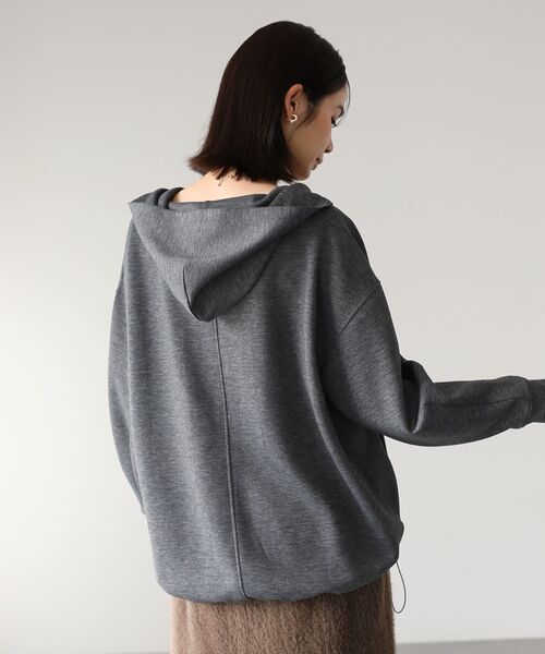 DRUNK FOR EVER プリントパーカー グレー パイピングフーディ（パーカー）｜NERDY（ノルディ）のファッション