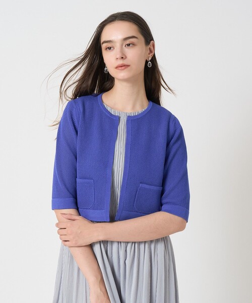 ANAYI / ANAYI/カーディガン(薄手)/38/レーヨン/ブルー ANAYI 「ANAYI」 カーディガン 38 ブルー レディース : ZOZOTOWN Yahoo