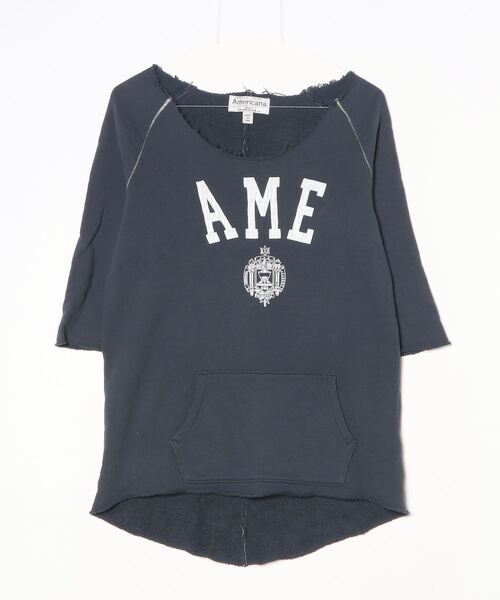 AMERICANA（アメリカーナ） スウェットカットソー - ネイビー