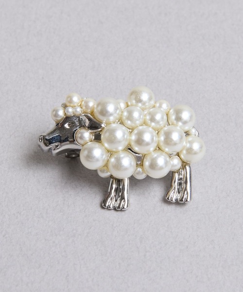 gargle（ガーグル） ブローチ ガーグル：パール羊 ひつじ ブローチ