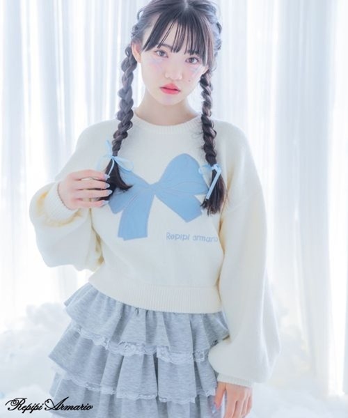 repipi armario（レピピアルマリオ） ニット セーター 「girly line