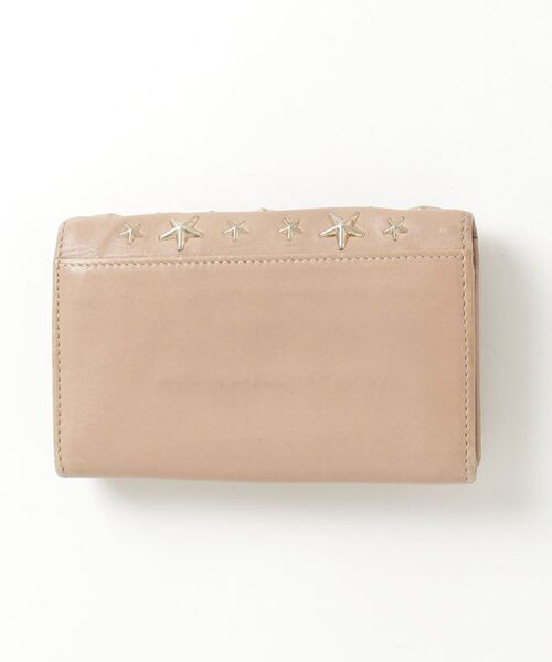 JIMMY CHOO（ジミーチュウ） スタースタッズ 二つ折り 財布 - ピンク
