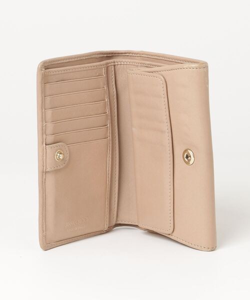 JIMMY CHOO（ジミーチュウ） スタースタッズ 二つ折り 財布 - ピンク