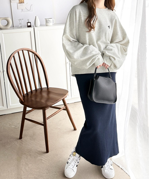 「classicalelf」 スウェットカットソー SMALL オートミール レディース_画像2