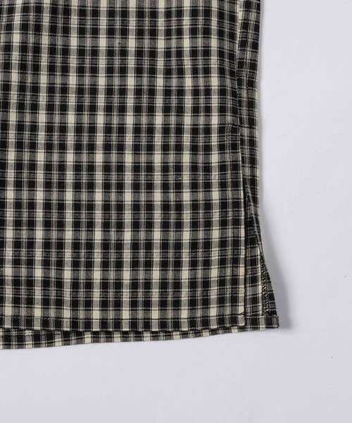 「flaner」 半袖シャツ MEDIUM ブルー レディース_画像6
