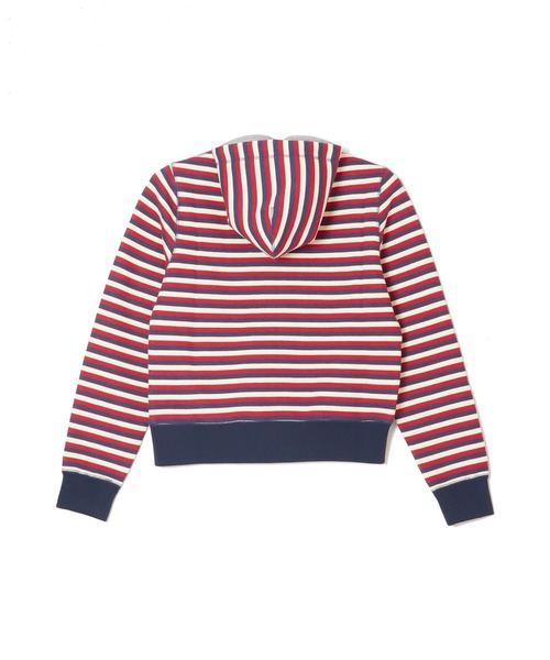 afb パーカー　レイヤード　ボーダー　DOUBLE LAYERD ZIP UP AFB / エーエフビー DOUBLE LAYERD ZIP UP HOODIE（パーカー）｜AFB
