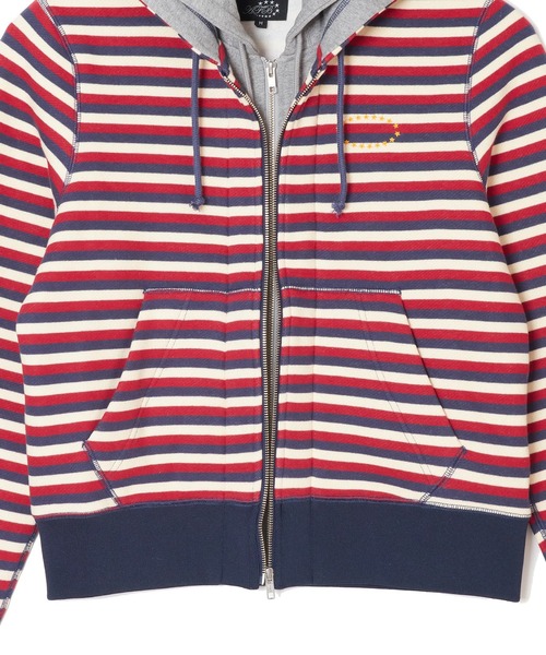 AFB（エーエフビー） パーカー DOUBLE LAYERD ZIP UP HOODIE メンズ 