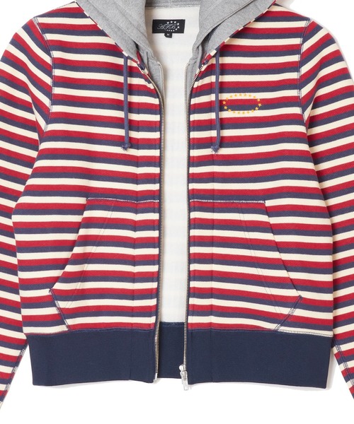 AFB（エーエフビー） パーカー DOUBLE LAYERD ZIP UP HOODIE メンズ