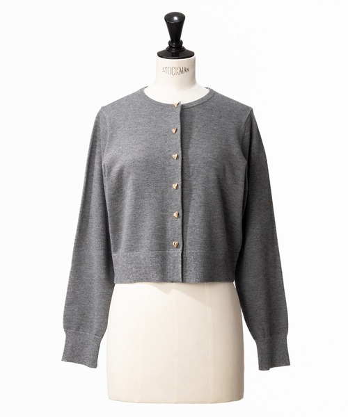 「STRAWBERRY-FIELDS」 ニットカーディガン 2 レッド レディース_画像9