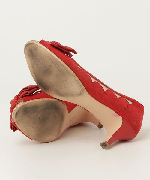 「Marie femme」 パンプス 22.5cm レッド レディース_画像3