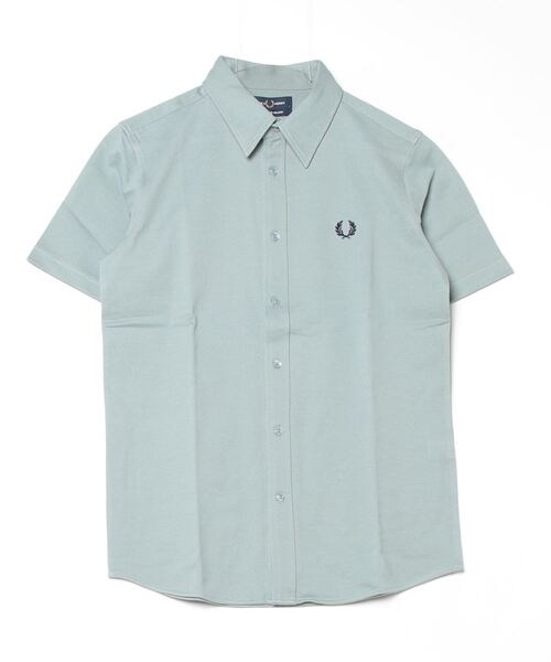 FRED PERRY 半袖シャツ ライトブルー FRED PERRY（フレッドペリー） 半袖シャツ M ブルー系その他 メンズ