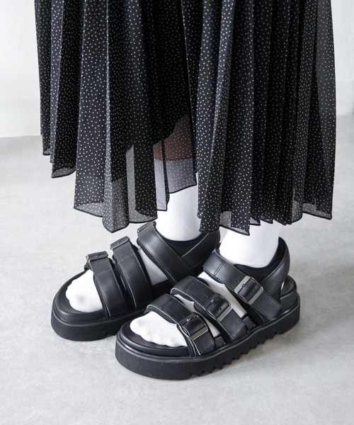 「VARISISTA Global Studio」 サンダル X-LARGE ブラック メンズ_画像4