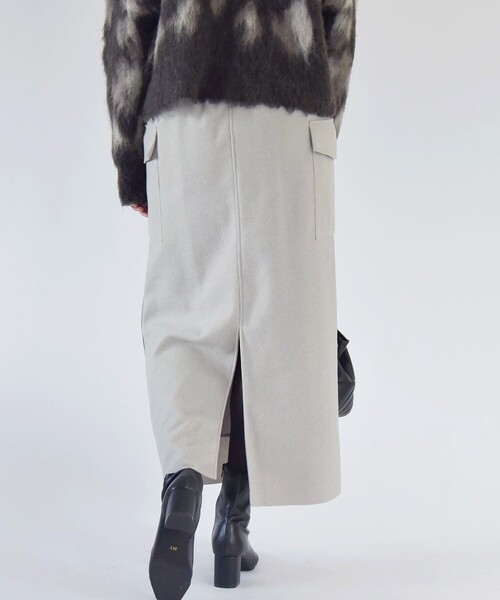 「quaranciel」 スカート ONE SIZE ライトグレー レディース_画像8