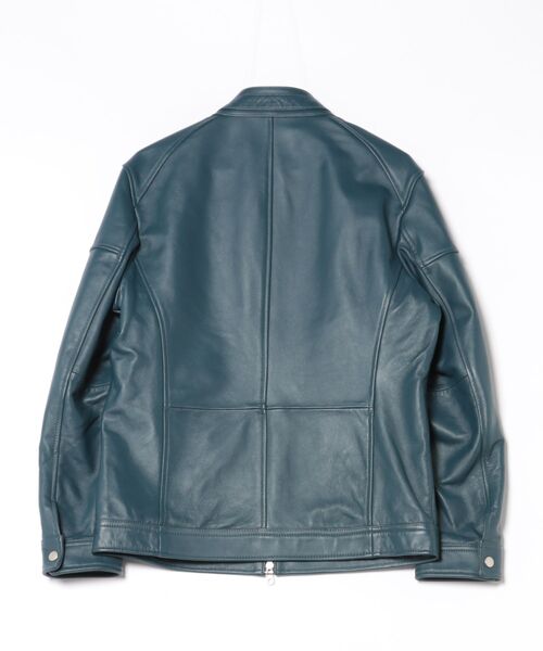 「RATTLE TRAP」 レザーブルゾン L ネイビー メンズ_画像10