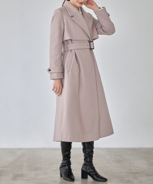 「tocco closet」 チェスターコート M アイボリー レディース_画像7