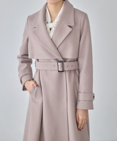 「tocco closet」 チェスターコート M アイボリー レディース_画像9