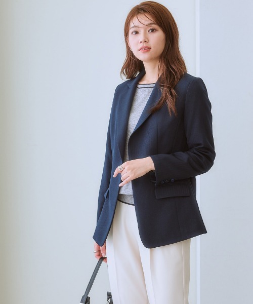 「7days Life Styling」 テーラードジャケット M ネイビー レディース_画像2