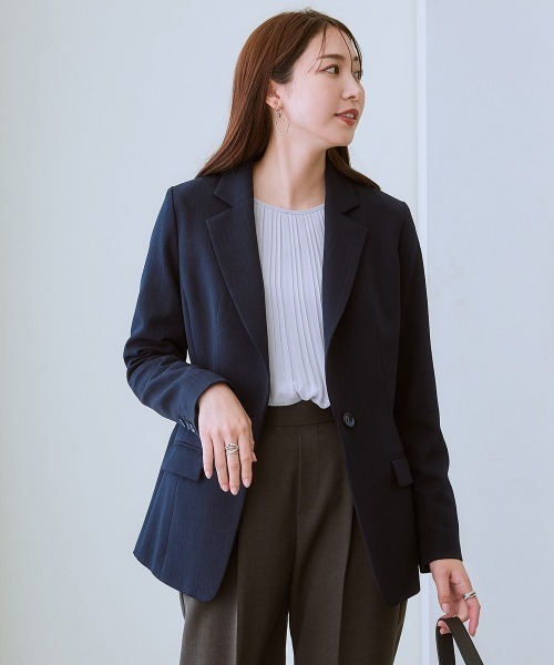 「7days Life Styling」 テーラードジャケット M ネイビー レディース_画像3