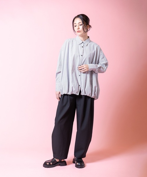 OSMOSIS（オズモーシス） パンツ タックカーブパンツ レディース