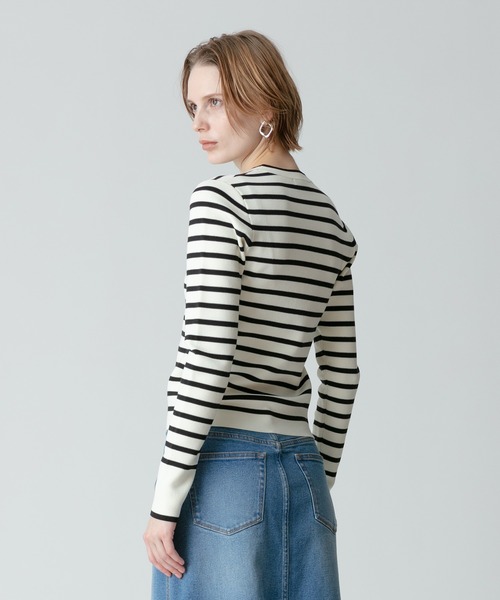 「allureville」 長袖ニット 2 オフホワイト レディース_画像4